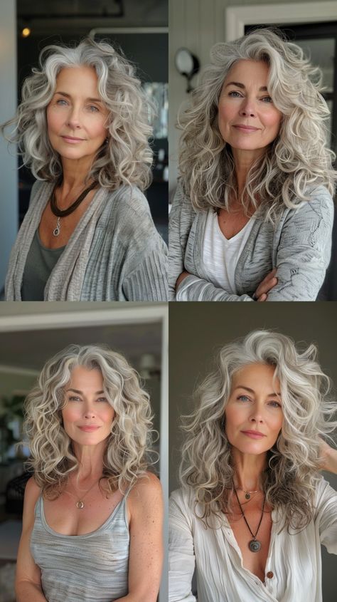 From bobs to layered cuts, these medium-length haircut ideas will transform your style. Visit the link to explore more and get inspired. Long Blonde Curls, Short Curly Pixie, Layered Curls, Grey Curly Hair, Medium Length Curly Hair, Style Chart, Hair Advice, Long Curls, Hairstyles Over 50