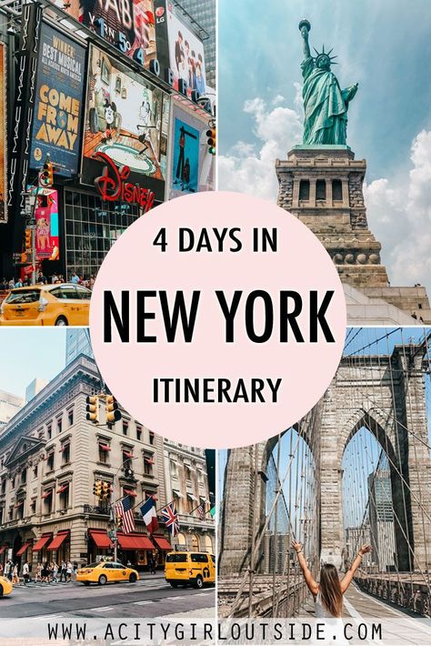 4 Days In New York, New York Trip Planning, New York Itinerary, Nyc 2023, New York 2023, Nyc Itinerary, New York City Trip, New York City Vacation, New York Vacation