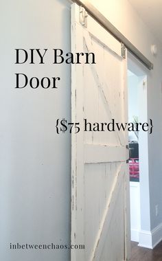 Diy Sliding Door, Rustic Bedroom Design, Diy Sliding Barn Door, Interior Sliding Barn Doors, Diy Barn, Diy Barn Door, Doors And Hardware, Sliding Barn Door Hardware, Diy House