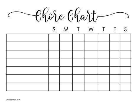 Easily create a chore chart that fits your family's needs with this customizable template. Includes a space for each day of the week, as well as a list of chores that can be assigned to each family member.

[Image of the chore List Of Chores, Printable Calendar Design, Daily Chore Chart, Daily Chore Charts, Calendar Designs, Chore Chart Template, Sticker Chart, Chore List, Chart Template