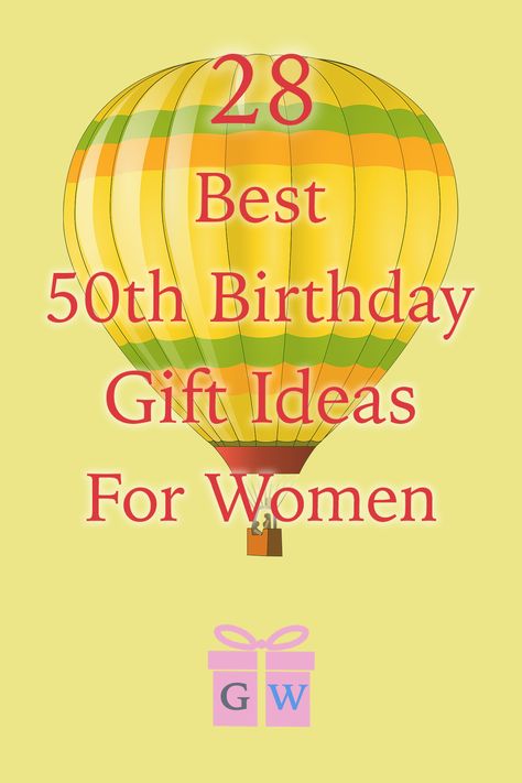 The big half century mark is a huge occasion to celebrate with amazing gifts and fun. We've put together 28 of the best and most unique 50th birthday gifts for women that she is sure to LOVE. #gifts #giftguide #giftideas Birthday Gifts For Women Over 50 Friends, Presents For 50th Birthday For Women, Creative 50th Birthday Gifts For Women, Unique 50th Birthday Gifts Woman, Gifts For Best Friends 50th Birthday, 50 Birthday Gifts Women, Ideas For 50th Birthday Gifts Woman, Birthday Gifts For 50 Year Old Woman, Birthday Ideas For 50th Birthday Woman