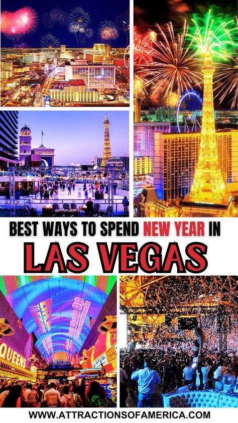 From extravagant shows featuring top artists to vibrant street parties bursting with energy, celebrating New Year's Eve in Las Vegas is an experience unlike any other. Check out best New Year’s Eve activities in Las Vegas | unique New Year events in Vegas | Vegas travel | Celebrating New Year in Las Vegas #NewYearsEve #LasVegas #USA Las Vegas For New Years, New Years Las Vegas, Las Vegas New Years Eve, Las Vegas Activities, Vegas New Years, Weekend In Vegas, Las Vegas Trip Planning, Vegas Trip Planning, Vegas Activities