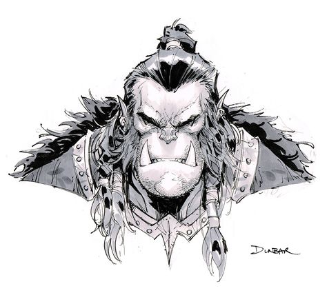 Max Dunbar Art, Orc Sketch, Max Dunbar, Bardic Inspiration, Comic Ideas, The Sketchbook, Heroic Fantasy, Dnd Art, Role Play