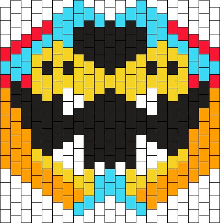 Kandi X Base, Kandi Patterns Tutorials, How To Make A Kandi Mask, Kandi Mask Patterns Numbered, Kandi Bracelet Patterns Templates, Fnaf Kandi Cuff, Kandi Mask Pattern, Kandi Mask Tutorial, Kandi Cuff Patterns Easy