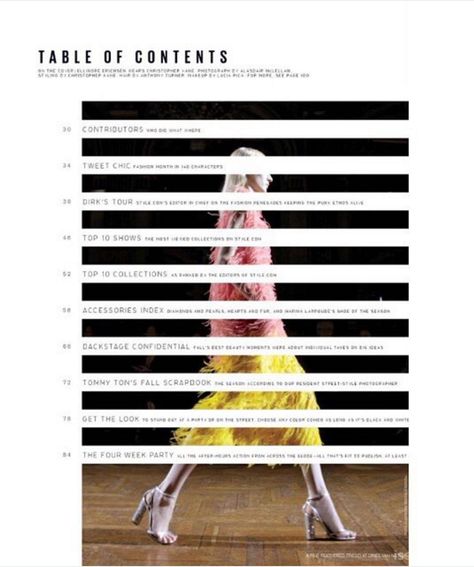 Designing the Perfect Table of Contents: 50 Examples to Show You How – Design School Layout Editoriale, Portfolio Design Layouts, Design Portfolio Layout, Table Of Contents Design, Design De Configuration, Book Portfolio, Fashion Editorial Layout, Magazine Layout Inspiration, Magazine Design Inspiration