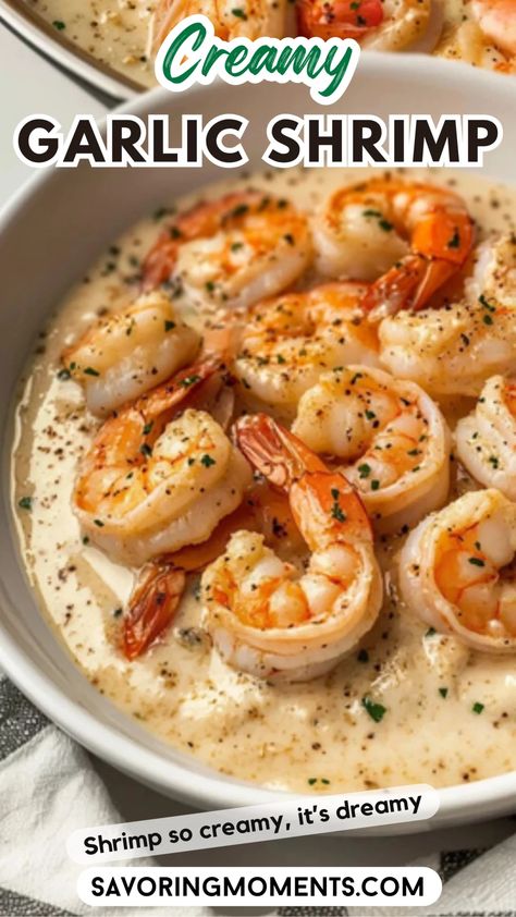 Dive into this rich and flavorful dish featuring tender shrimp bathed in a luscious garlic cream sauce. Perfect for weeknight dinners or elegant gatherings, this recipe is a comforting classic that everyone will love. Hungry? Click for the full recipe #easyrecipes #garlicshrimp #seafooddinner #comfortfood #quickmeals #creamyshrimp #shrimpdinner #homemadecooking #simplerecipes #deliciousmeals Garlic Shrimp And Rice, Cajun Shrimp Rice, Shrimp Rice Recipe, Shrimp Dishes Recipes, Shrimp Dinner Ideas, Shrimp And Rice Dishes, Shrimp Dinner Recipes, Healthy Shrimp Recipes, Rice And Shrimp