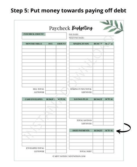 Paycheck Bill Tracker, Paycheck Budget Printables, Saving Money Monthly, Paycheck Budget Template, Budget By Paycheck, Budget Binder Printables, Stop Living Paycheck To Paycheck, Stop Spending Money, Cash Budget Envelopes