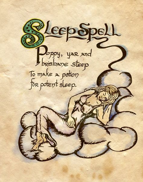 Book of Shadows:  "Sleep Spell," by Charmed-BOS, at deviantART. Mermaid Spells, Sleep Spell, Witches Tea, Halloween Spell Book, Charmed Spells, Halloween Spells, Witch Crafts, Charmed Book Of Shadows, Charmed Tv