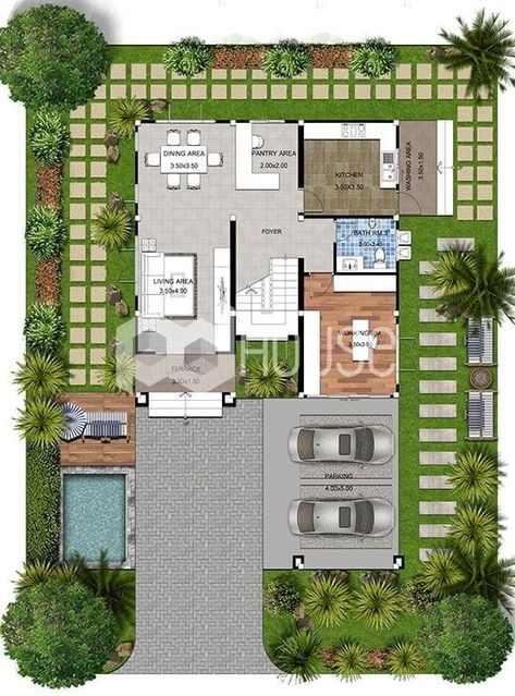 Site Plan Design Villa, Landscape Site Plan Design Architecture, Villa Landscape Plan, Villa Landscape Design Plan Layout, Villa Site Plan Design, Villa Landscape Design Plan, House Landscape Plan, Site Plan Architecture, Site Development Plan