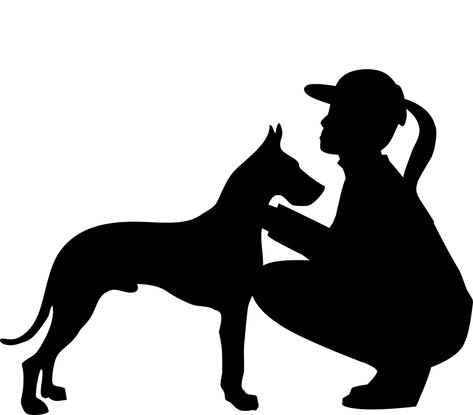 Dog Woman Silhouette - Free vector graphic on Pixabay Pitbull Drawing, Vector Graphics Illustrations, Dog Business, Dog Icon, Dog Coloring Page, Silhouette Clip Art, Dog Vector, Pet Logo Design, Dog Biting