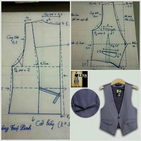 Pola Kardigan, Sewing Men, Kemeja Lelaki, Blazer Pattern, Sew Ins, Blouse Pattern Sewing, Vest Pattern, Easy To Sew, Coat Patterns