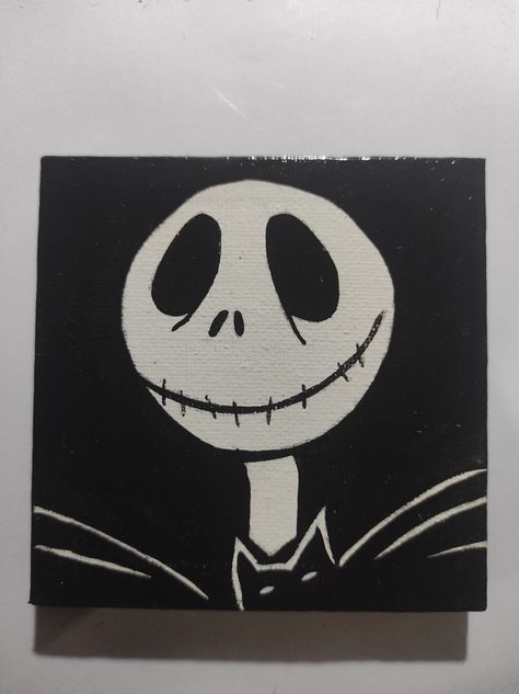 Jack Skellington Painting, Halloween Painting, Creative Painting, Chic Nails, Jack Skellington, Art Materials, Vault Boy, Paradise, Canvas Painting