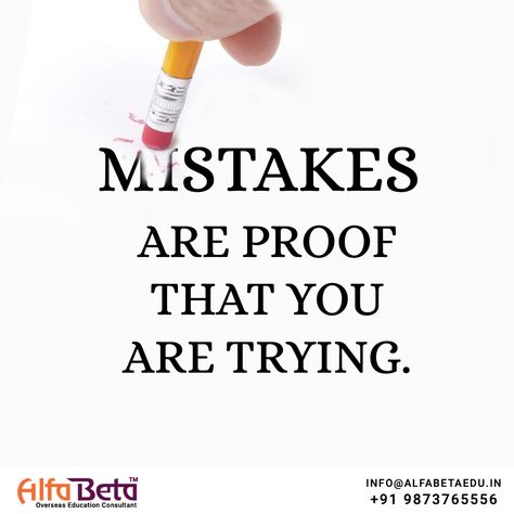 Mistakes In Life, Learn From Your Mistakes, Overseas Education, Educational Consultant, Make Mistakes, Life Is A Journey, Focus On Yourself, Health Facts, You Gave Up