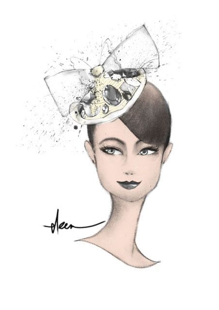 Bremen W Millinery Head Shape Fashion Illustration on Behance Head Gear Illustration, Head Gear Fashion Illustration, Shape Fashion Illustration, Headgear Sketches, Hats To Draw, Stylised Croquis, Headgear Illustration, Gears Illustration, Fashion Illustration Hair