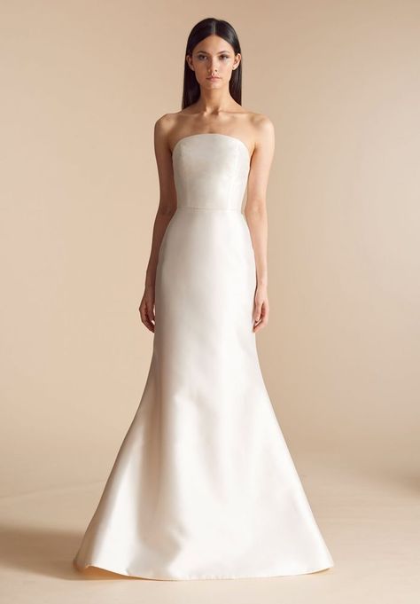 Allison Webb, Wedding Dresses Kleinfeld, Wedding Dresses Images, Strapless Wedding Dresses, Western Wedding Dresses, Kleinfeld Bridal, Minimalist Wedding Dresses, Fit And Flare Wedding Dress, Simple Wedding Dress