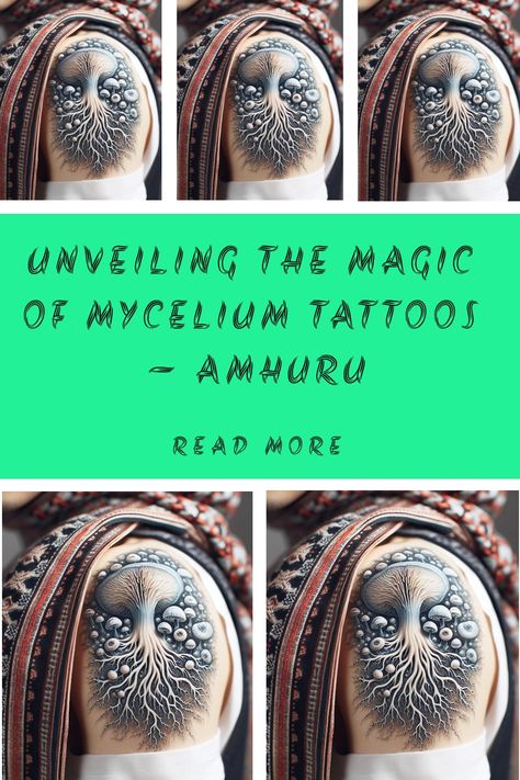 Mycelium Tattoo, Post Tattoo Care, Mushroom Pics, Tattoo Process, Tattoo Care, Symbiotic Relationships, Unique Tattoos, Creative Process, Ink Tattoo