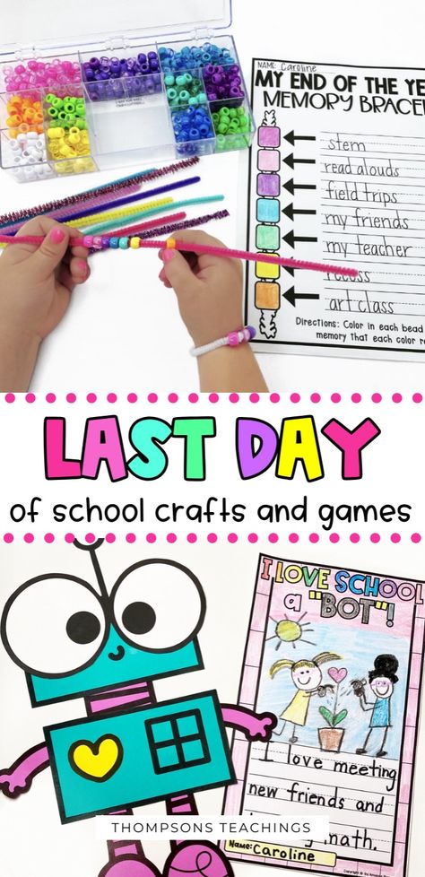 Make the last day of school unforgettable with these fun activities! From theme days to class parties, end the year with laughter and joy. Capture memories with glow parties and memory crafts. Send students off with smiles and happy hearts! Click to plan your epic end-of-year celebration now! End Of The Year Fun Activities, End Of School Activities, End Of The Year Crafts, Last Day Of School Preschool, Fun Last Day Of School Activities, End Of School Year Crafts, End Of The Year Party Ideas, End Of Year Class Party Activities, Last Day Of School Craft