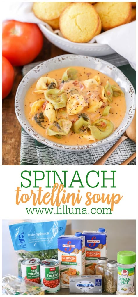 Tortellini And Spinach Soup, Tortellini Crockpot, Crockpot Tortellini Soup, Tortellini Soup Crockpot, Crockpot Tortellini, Ground Beef And Sausage, Crock Pot Tortellini, Cheese Tortellini Soup, Pasta And Veggies