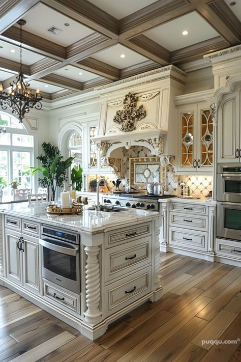 Embracing the Timeless Elegance of a French Style Kitchen - Puqqu French Country House Kitchen, French Modern Kitchen, French Country Kitchen Decor, French Provincial Kitchen, French Style Kitchen, Country House Kitchen, Antique White Kitchen, French Country Decorating Kitchen, Elegant Kitchen Design