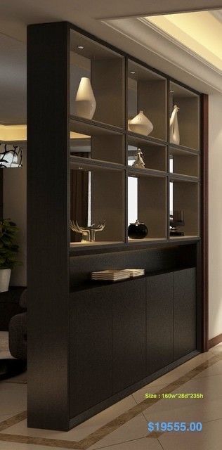 False Partition, Modern Buffets And Sideboards, Modern Room Divider, Living Room Divider, Modern Buffet, Living Room Partition Design, Room Partition Designs, Living Room Partition, 아파트 인테리어