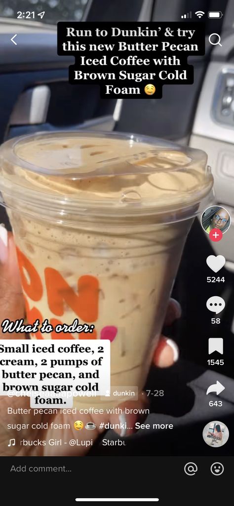 Dunkin Donuts Iced Coffee Order Butter Pecan, Ice Coffee Dunkin Order, Mocha Dunkin Drinks, How To Order Dunkin Donuts Iced Coffee, Duch Bros Drinks Coffee, Dunkin Tea Drinks, Dunkin Donuts Iced Coffee Order Ideas Sweet, Fall Dunkin Orders, Dunkin Coffee Recipe