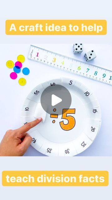 Multiplication Learning Ideas, Division Craft, How To Teach Division, Teach Division, Division For Kids, Teaching Multiplication Facts, Teaching Division, Math Models, Student Crafts