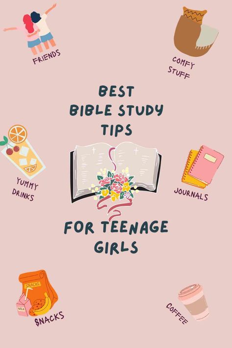 Best Bible Study Tips for Teenage Girls Girls Bible Study Activities, Teenage Bible Study Ideas, Fun Bible Study Activities For Women, Christian Tips For Teens, Bible Study Plans For Teens Girls, Bible Apps For Teens, Teen Girl Bible Study Ideas, Girls Bible Study Ideas, Girls Bible Study Aesthetic