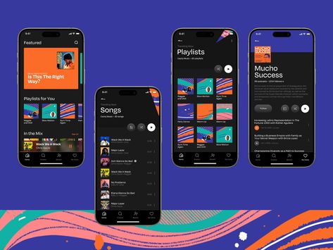 Music App User Interface by tubik UX for tubik on Dribbble Playlist App, Music App Design, App User Interface, Caribbean Music, Study Music, Business Website Design, For You Song, User Experience Design, Music App