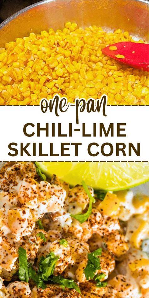 Easy corn recipe is a favorite side dish recipe for holiday recipes, bbq cookout recipes, or an easy dinner recipe. I even like this as a street corn salad on its own! You can make this as fresh corn recipes, canned corn recipes or even frozen corn recipes! Great for Thanksgiving corn recipes too! #onepan #dinner #sidedish #cornrecipes #corn #vegetarian #onepot Corn Lunch Ideas, Corn Side Dishes For Bbq, Frozen Corn Recipes Side Dishes, Seasoned Corn Recipes, Corn Side Dish Recipes, Frozen Corn Recipes, Thanksgiving Corn Recipes, Fried Corn Recipe, Best Corn Recipe