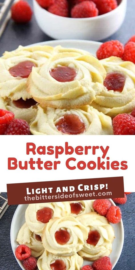 Raspberry Butter, Infused Butter, Raspberry Recipes, Lost 100 Pounds, Quit Drinking, Tea Cookies, Butter Cookies Recipe, Best Cookie Recipes, Raspberry Jam