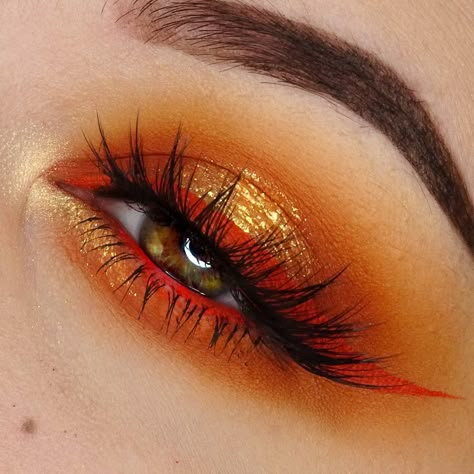 Amanda Clark, Fire Makeup, Scene Makeup, Pride Makeup, Fall Makeup Looks, Eye Makeup Pictures, Makeup Eye Looks, Creative Eye Makeup, Makeup Looks Tutorial