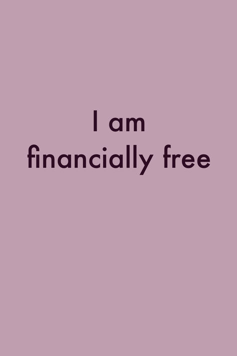 I am financially free I Am Financially Free, 2024 Manifestation, Motivational Affirmations, I Am Free, Financially Free, Financial Abundance, Vision Board Affirmations, Vision Board Manifestation, Abundance Affirmations