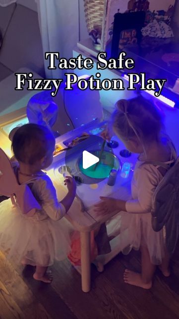 Akilina | Pediatric Occupational Therapist on Instagram: "✨ If you want a list of materials we used, comment Magic! and I’ll send it over! ✨

As a pediatric OT, I started my Taste-Safe Tuesdays series to share sensory play activities that are both safe and engaging for little ones. The last time I did potion play, the video hit 8 million views—but I got feedback about using plastic glitter. So this time, I’m making it completely taste-safe and edible!

Here’s how I did it:
Ingredients

	•	1 cup baking soda
	•	½ cup cornstarch
	•	½ cup citric acid

Mix these dry ingredients together. To activate the potion and make it fizz, simply add water! For an extra magical effect, I used edible luster dust (food-grade glitter) and some neon food powder to create a glittery, neon potion.

Important Not Potion Play, Neon Food, Food Powder, Edible Luster Dust, Potion Making, Sensory Play Activities, Sensory Play Ideas, Luster Dust, Developmental Milestones