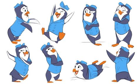 John Jagusak on Instagram: “Pip the penguin model sheet from TOTS.” Character Design Portfolio, Penguins Project, Character Design Disney, Penguin Drawing, Character Model Sheet, Cartoon Sketches, 캐릭터 드로잉, Concept Art Character, Character Poses