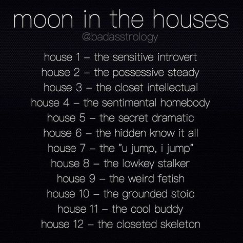 The Moon in the astrological houses.  #astrology #astrological #Houses #moon #MooninHouses House Astrology, Astrology Quotes, Astrology Houses, Chart Astrology, Moon Astrology, Astrology Planets, Birth Chart Astrology, Astrology Virgo, Virgo Moon