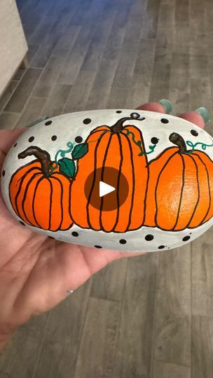 4.2K views · 536 reactions | Fall is in the air…well at least in the artistic air! Make today amazing.   #behappy #happyrocks #falldecor #falldecorations #pumpkins #pumpkinspice #pumpkinpatch #pumpkinart #fallisintheair #sassidipinti #steinebemalen #taşboyama #stoneart #piedraspintadas #galetspeints #oneheartbeat #oneheartbeatrocks | One Heart Beat | Lyle Workman · Fall Is In The Air Pumpkins Painted On Rocks, Pumpkin Rocks Painted, Fall Rock Painting Ideas, Air Well, Make Today Amazing, Fall Rock, Fall Is In The Air, Fun Halloween Crafts, Pumpkin Art