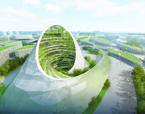 Famous Architects Unveil Amazing Energy-Generating Buildings for the 2017 Astana World Expo! | Inhabitat - Sustainable Design Innovation, Eco Architecture, Green Building Vincent Callebaut, Futuristic Building, Eco City, Eco Architecture, Famous Architects, Green Architecture, Amazing Buildings, Futurism, Sustainable Architecture