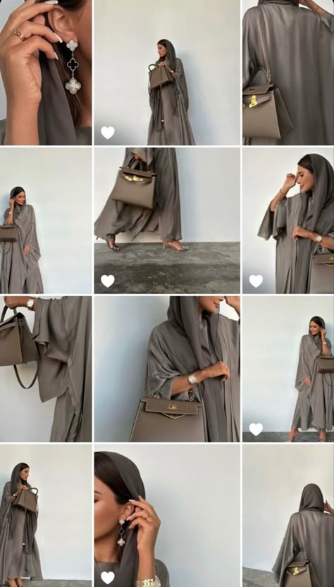 Abaya Asethic, Abaya Pics Ideas, Abaya Instagram Posts, Abaya Poses For Instagram, Abaya Shoot Ideas, Abaya Inspo Aesthetic, Abaya Aesthetic Pictures, Abaya Outfits Aesthetic, Grey Abaya Outfit