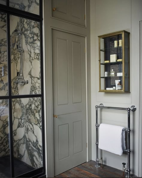 Painted Paneling Walls, London Townhouse, Bathroom Design Trends, Cabinetry Design, Primary Bath, Elegant Bathroom, Step Inside, Shower Room, Architectural Digest