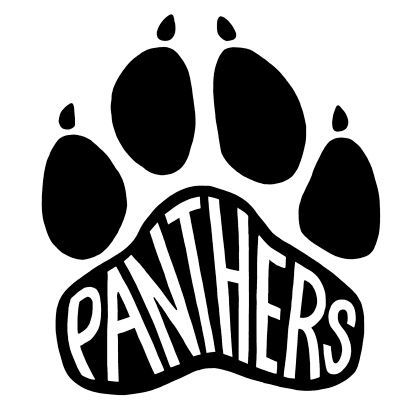 Panther Football, Spirit Wear Designs, Cricket Maker, Pep Club, School Spirit Shirts Designs, Cricket Crafts, Paw Logo, Panther Shirts, Football Spirit