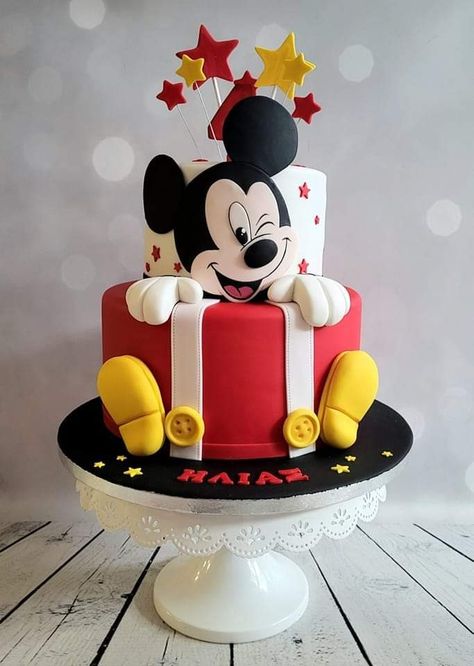 1st Birthday Cake Mickey Mouse, Mickey Theme Cake, Mickey Themed Birthday Decoration, Mickey Cake Ideas, Mickey Mouse Themed Cake, Mickey Mouse Cake Ideas 1st Birthday, Mickey Mouse Birthday Ideas 1st, Mickymousetheme Cake, Mickey Mouse 3rd Birthday Cake