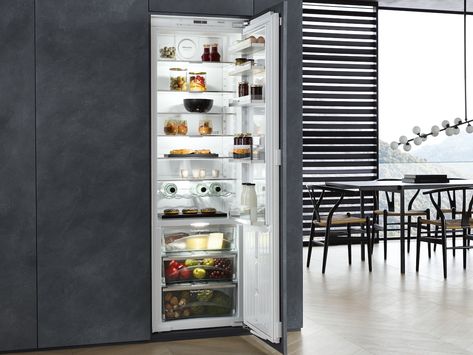 Refrigerators | Fridges | Built In | Integrated | Miele Miele Refrigerator, Food Warmer Display, Glass Door Refrigerator, Commercial Hvac, Ice Storage, Portable Ice Maker, Ge Refrigerator, Glass Countertops, Hvac Repair