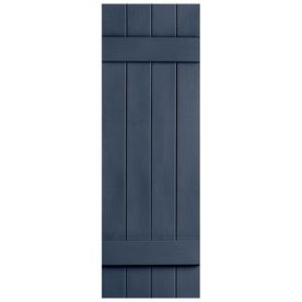 Severe Weather 2-Pack Midnight Blue Board And Batten Vinyl Exterior Sh Gray Board And Batten, Open Shutters, Raised Panel Shutters, Shutter Colors, Cedar Shutters, Louvered Shutters, Vinyl Shutters, Backyard Views, House Shutters