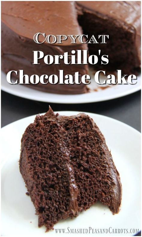 Portillo’s Chocolate Cake Recipe Portillos Chocolate Cake Recipe, Portillos Chocolate Cake, 3 Eggs, Food Cake, Cake Chocolate, Chocolate Frosting, Savoury Cake, Betty Crocker, Chocolate Cake Recipe