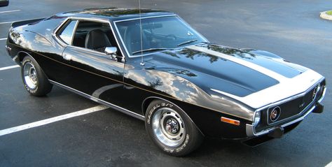 1974 AMC Javelin: a friend had a 401 AMX with the Pierre Cardin striped interior --RC American Motors Corporation, Amc Javelin, Highway Patrol, Best Muscle Cars, Ford Falcon, American Motors, Pony Car, Us Cars, Pontiac Gto