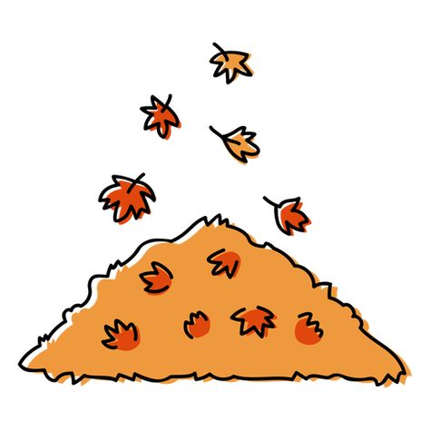 Pumpkin T Shirt, Pile Of Leaves Illustration, Pile Of Leaves Drawing, Leaf Pile Drawing, Autumn Design Graphic, Cute Fall Doodles, Aesthetic Pumpkins, Fall Leaves Drawing, Thanksgiving Drawings