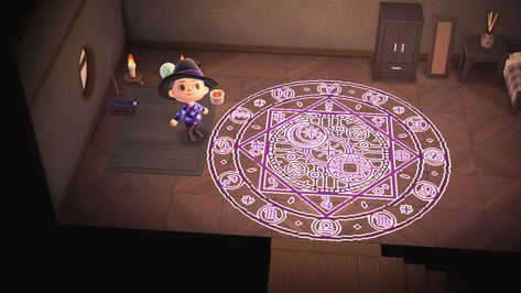 Spell Circle, Summoning Circle, Motif Acnl, Animal Crossing 3ds, Path Design, Animal Crossing Guide, Animal Crossing Qr Codes Clothes, Qr Codes Animal Crossing, 12 Zodiac Signs