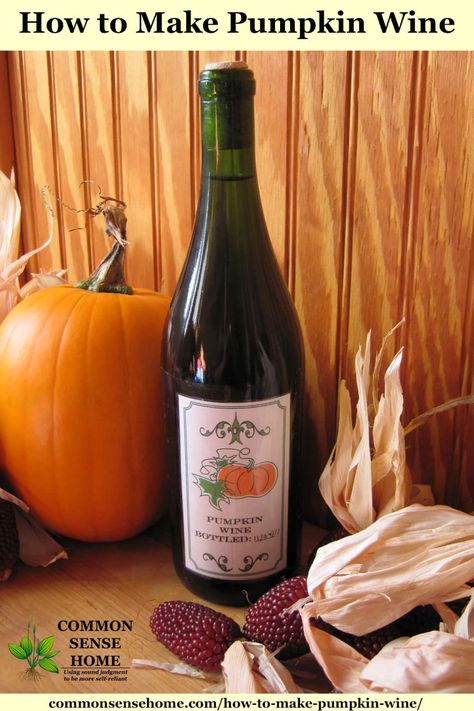 How to make pumpkin wine. Classic pumpkin spices and a little creativity come together in an usual pumpkin recipe that's sure to be a conversation starter. Home Made Wine, Homemade Wine Recipes, Pumpkin Wine, Mead Wine, Homemade Alcohol, Homemade Liquor, Pumpkin Spice Recipe, Making Wine, Dry Wine