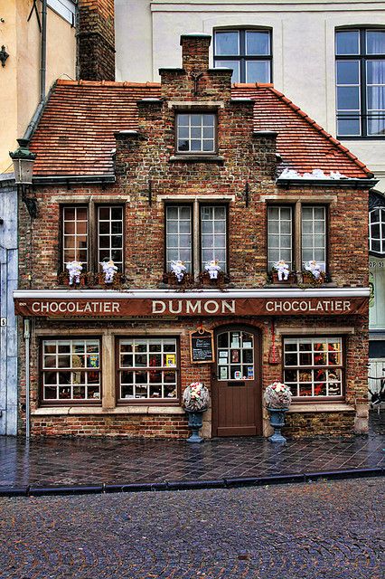 Chocolate Shops, Bruges Belgium, Belgium Travel, Shop Fronts, Beautiful Buildings, Oh The Places Youll Go, Albania, Store Fronts, Travel Dreams