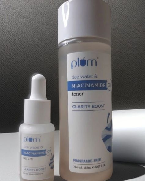 This is your sign to Add Niacinamide Based Serum and Toner to your Skincare and get the Glowing Skin 🥰💖 Follow @sukhocreates_ for More such content 💙 (Skincare products Skincaretips Beauty ugccummunity UGCcreator self-care niacinamide plum products serum Toner) Plum Skincare Products, Plum Skincare, Plum Products, Skin Care Toner Products, Basic Skin Care, Basic Skin Care Routine, My Skin, Care Routine, Fragrance Free Products